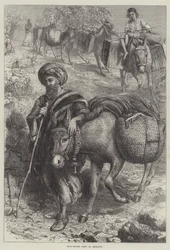 Vendedores de frutas yendo a Jerusalén